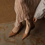 Vireya Slingback Leather Flats