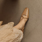 Rianne Cross-Strap Leather Slingback Heels