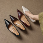 Verrine Leather Low Pumps