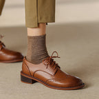 Orvain Brogue Leather Oxfords