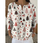 Jocelyn - Festive Christmas Henley Sweater