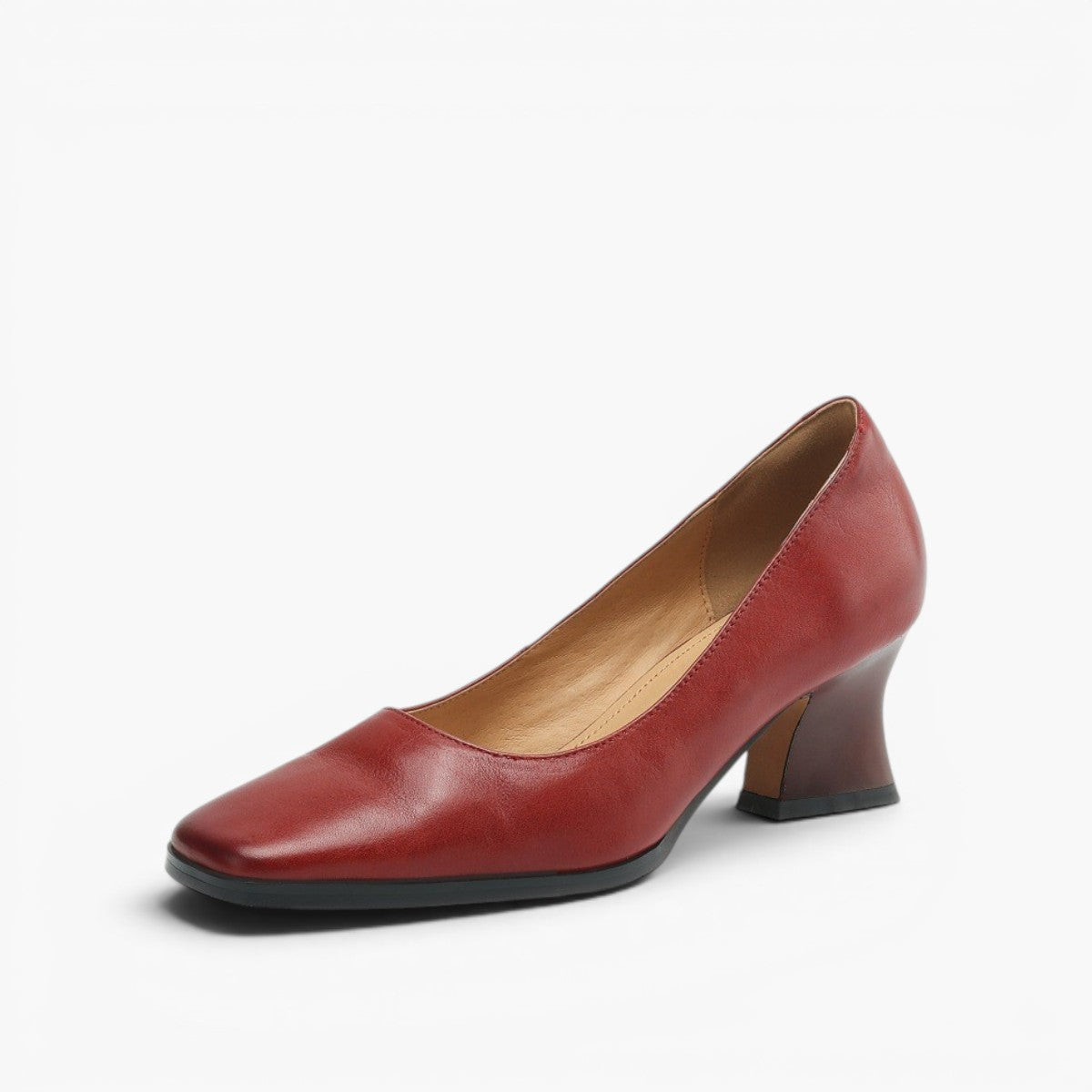 Oriel Leather Square Pumps
