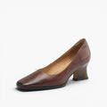 Oriel Leather Square Pumps