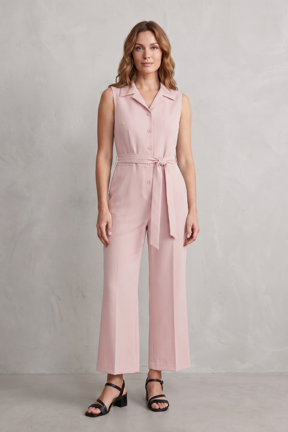 Orléane – Belted office elegance – Wide-leg jumpsuit