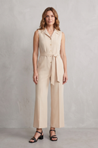 Orléane – Belted office elegance – Wide-leg jumpsuit