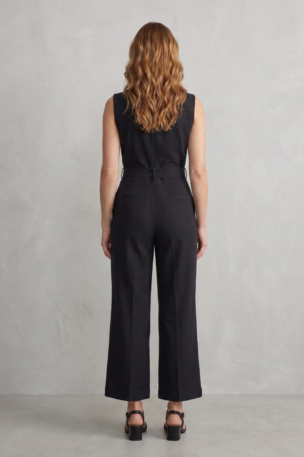 Orléane – Belted office elegance – Wide-leg jumpsuit