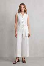 Orléane – Belted office elegance – Wide-leg jumpsuit