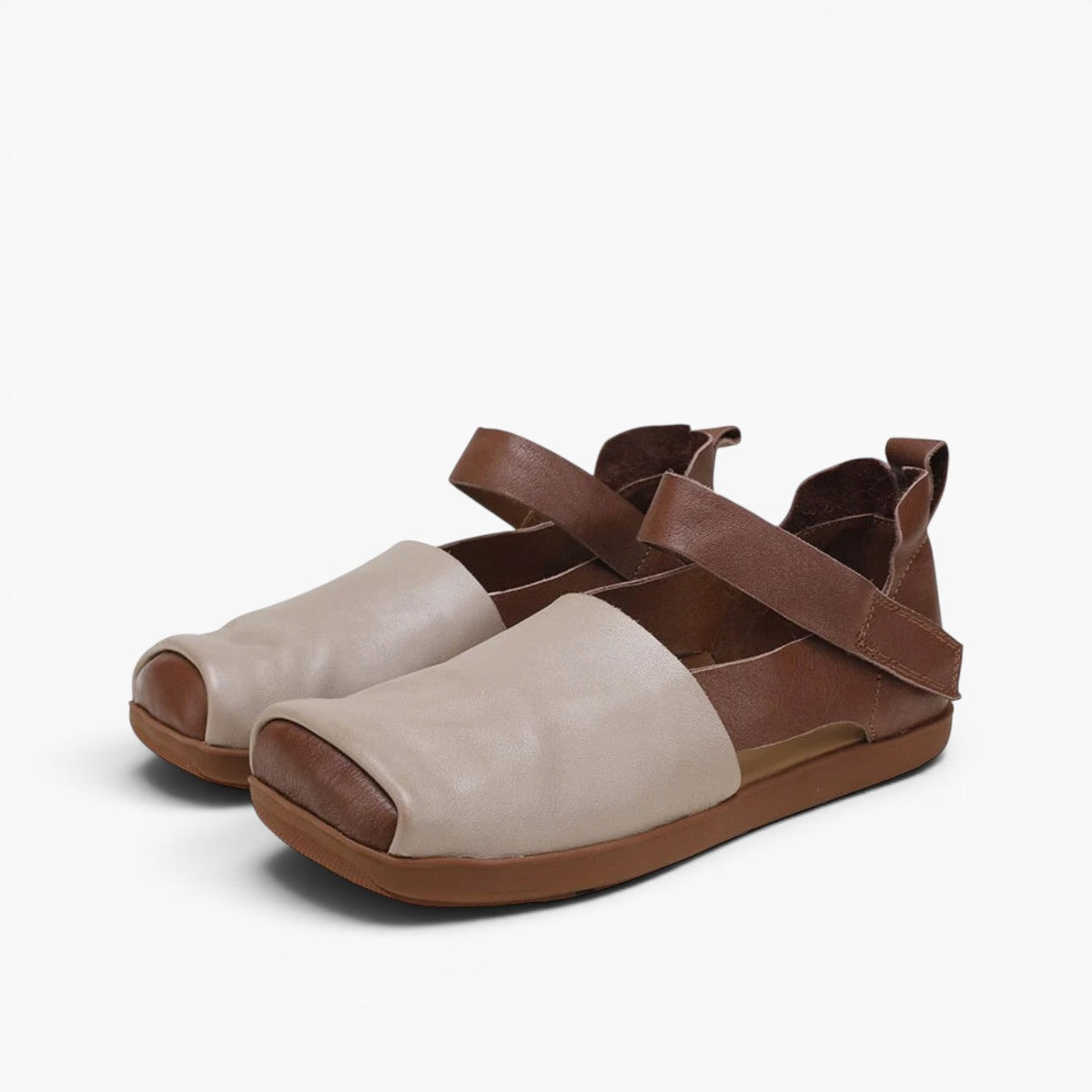 Orlienne Soft Strap Leather Flats