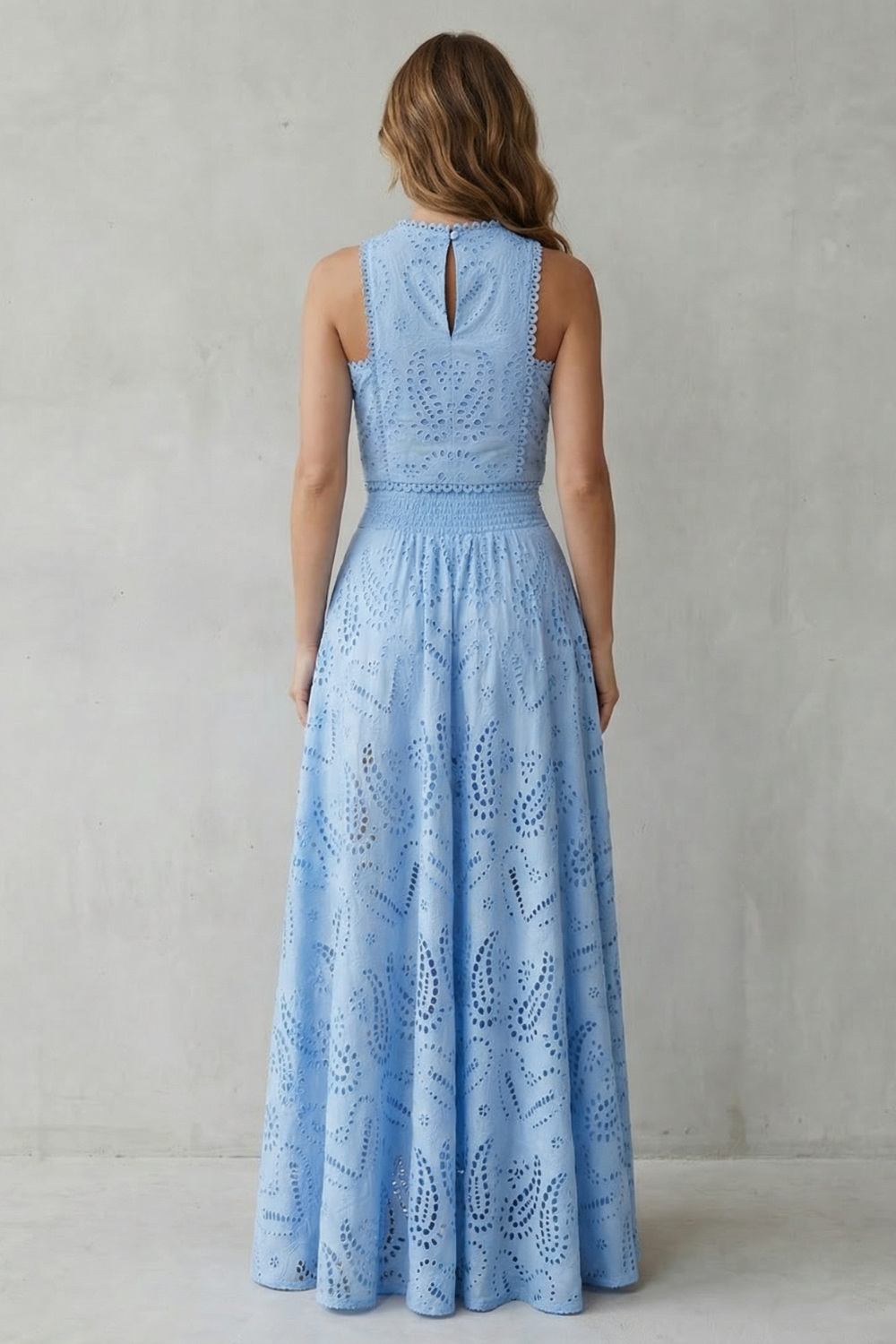 Embroidered Lace Elegance Skirt Set