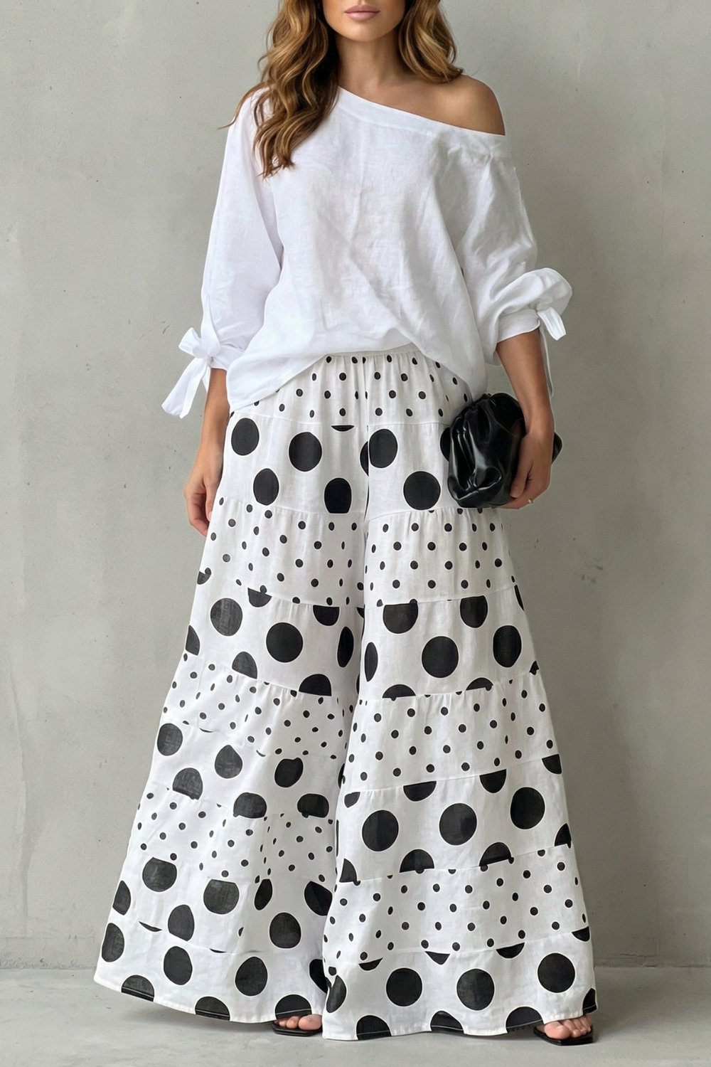 Playful Polka Flow Two Piece Set