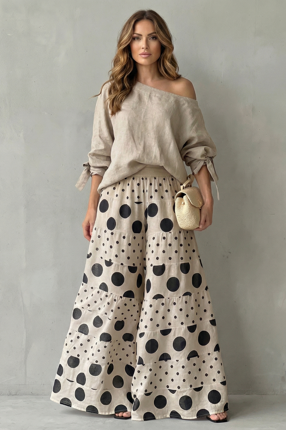 Playful Polka Flow Two Piece Set