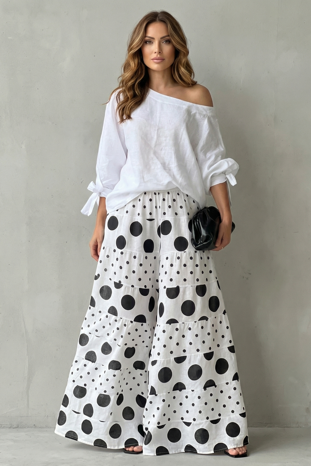 Playful Polka Flow Two Piece Set