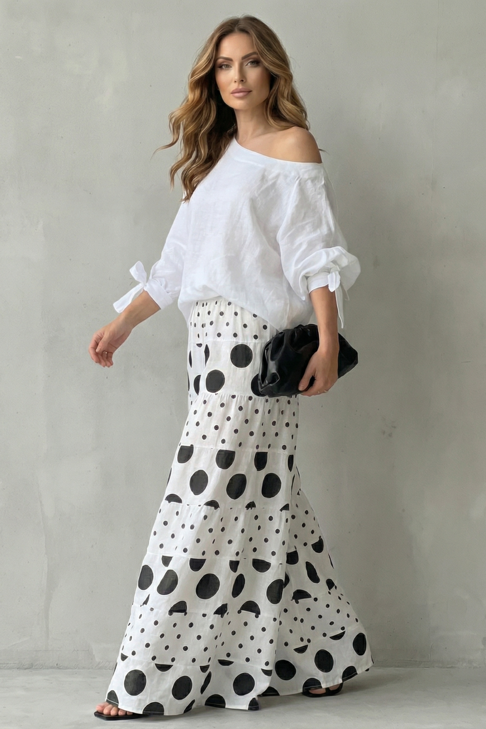 Playful Polka Flow Two Piece Set