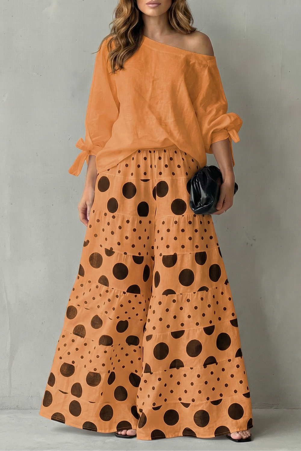 Playful Polka Flow Two Piece Set