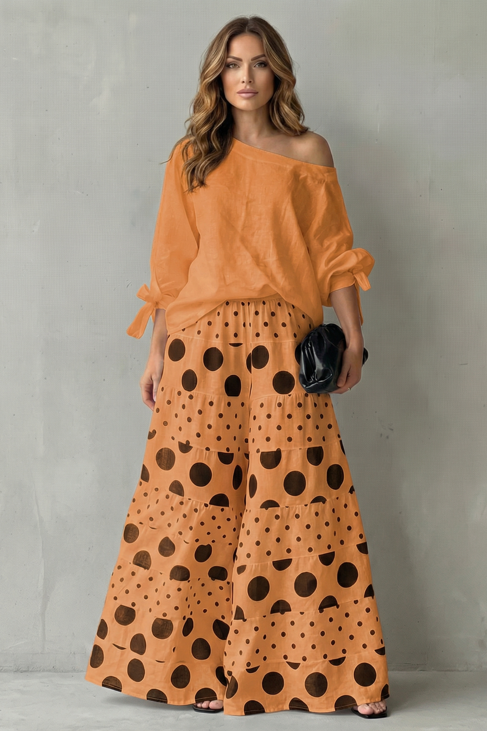 Playful Polka Flow Two Piece Set