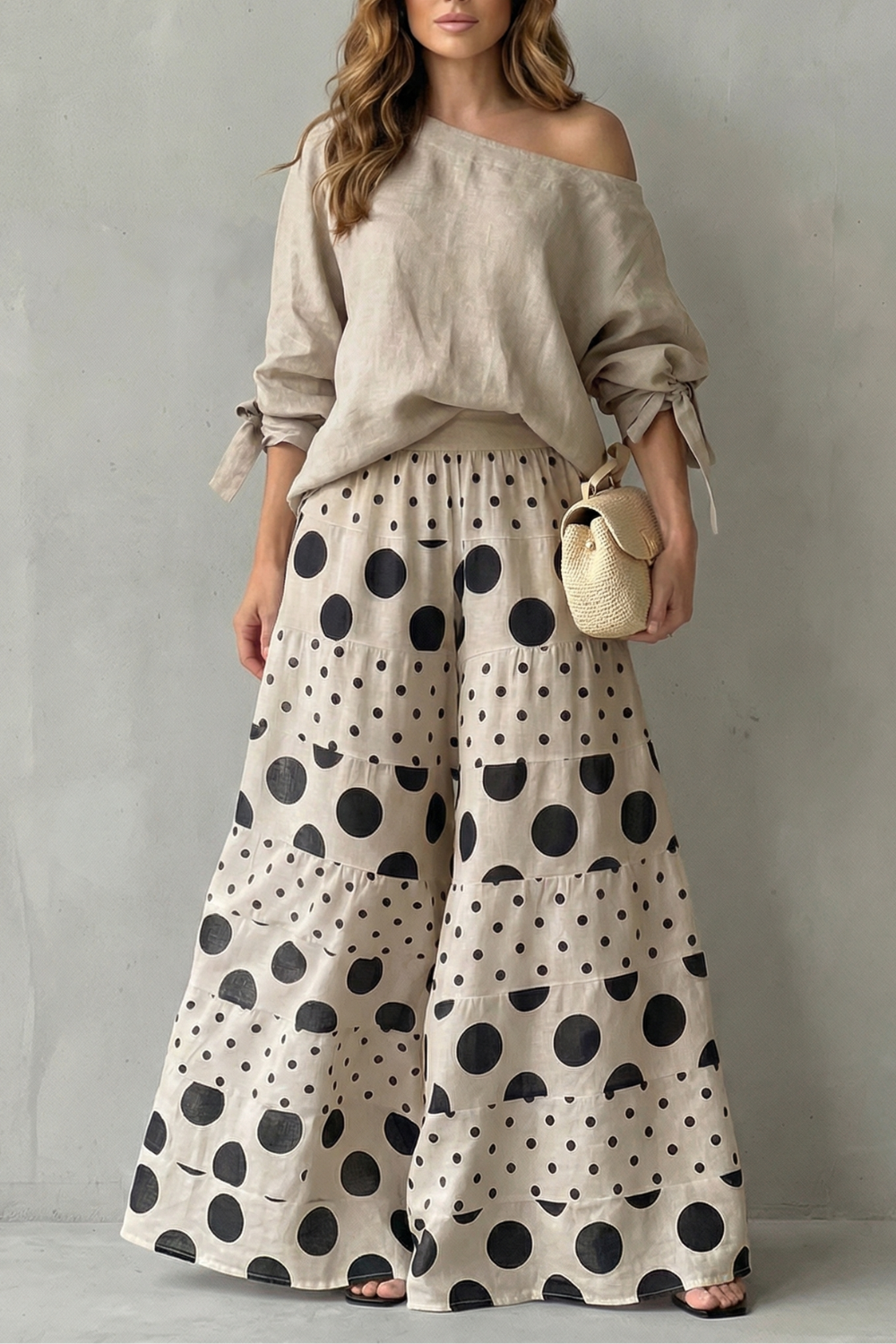 Playful Polka Flow Two Piece Set