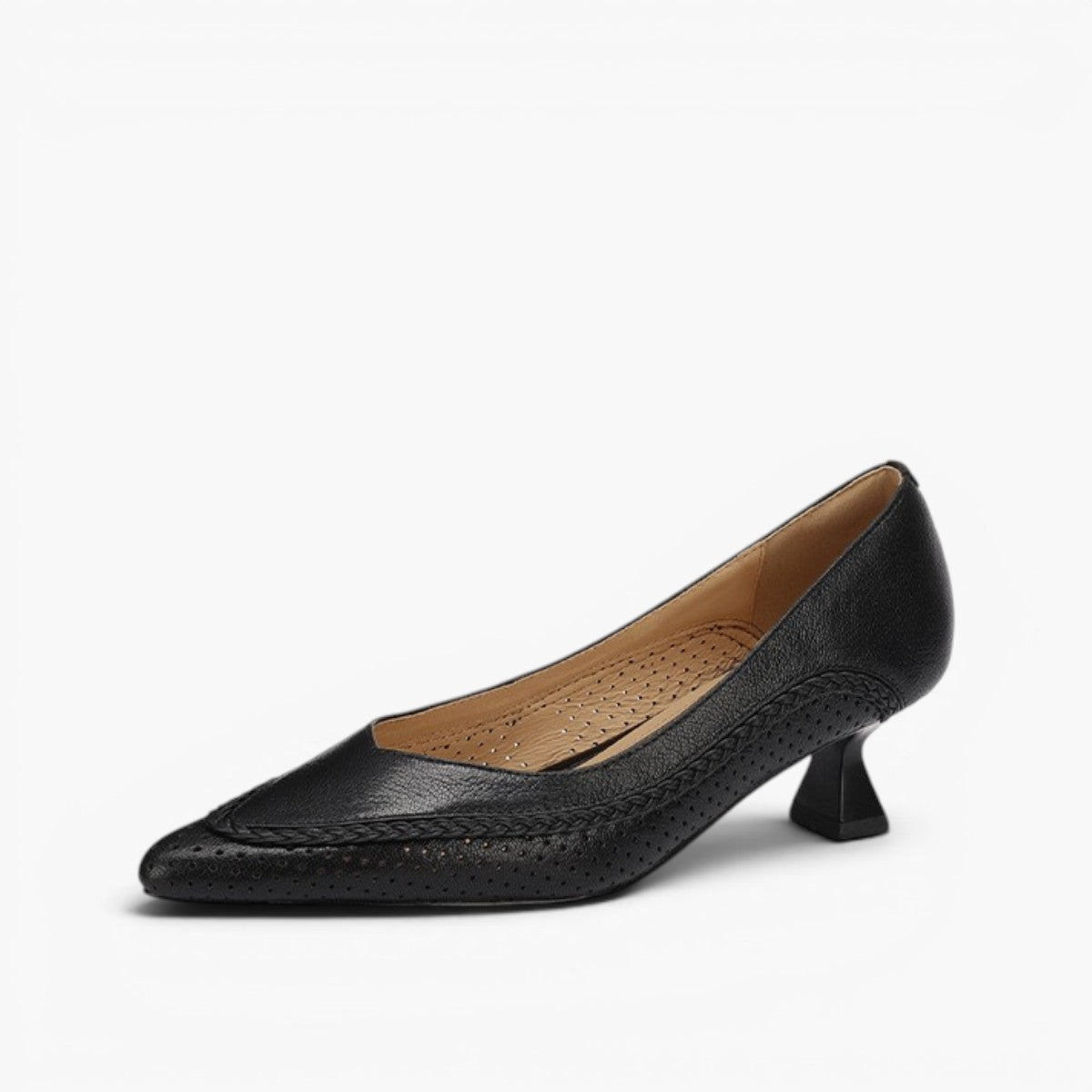 Eliane Woven Leather Heels