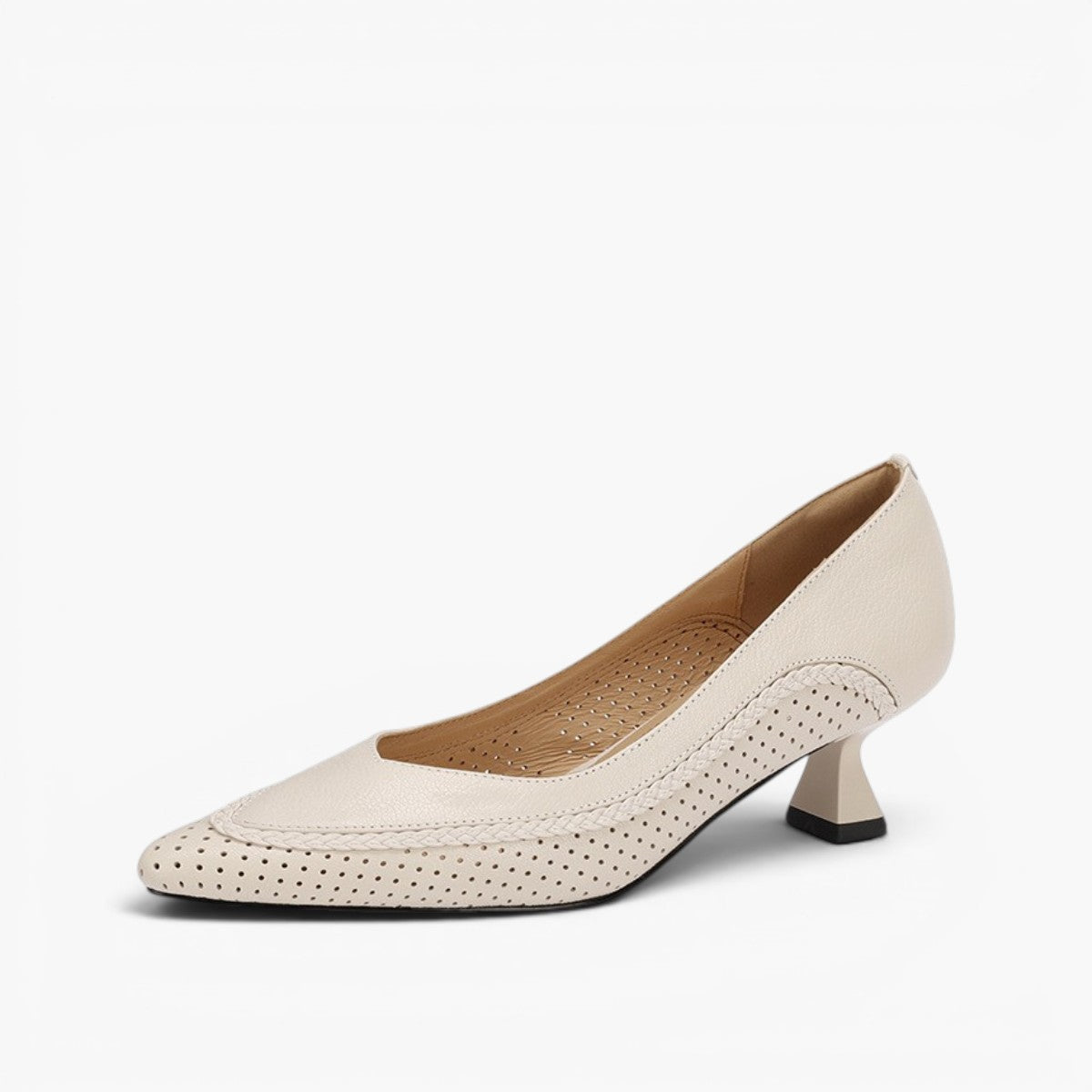 Eliane Woven Leather Heels