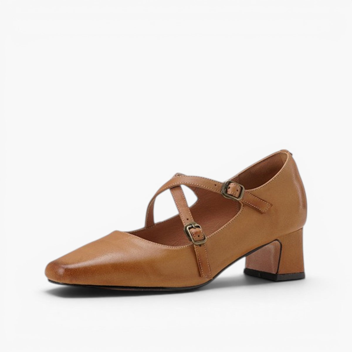 Mira Mary-Jane Leather Heels
