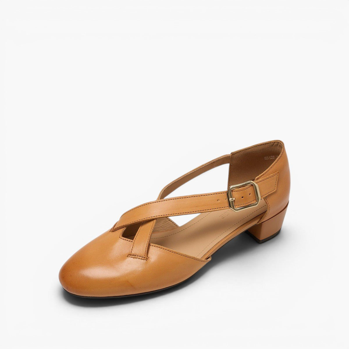 Maelis Crossstrap Leather Heels