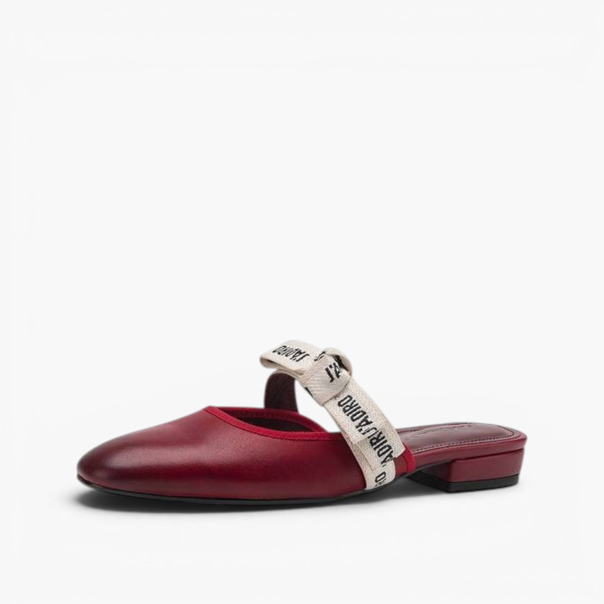 Maelle Bow Leather Mules