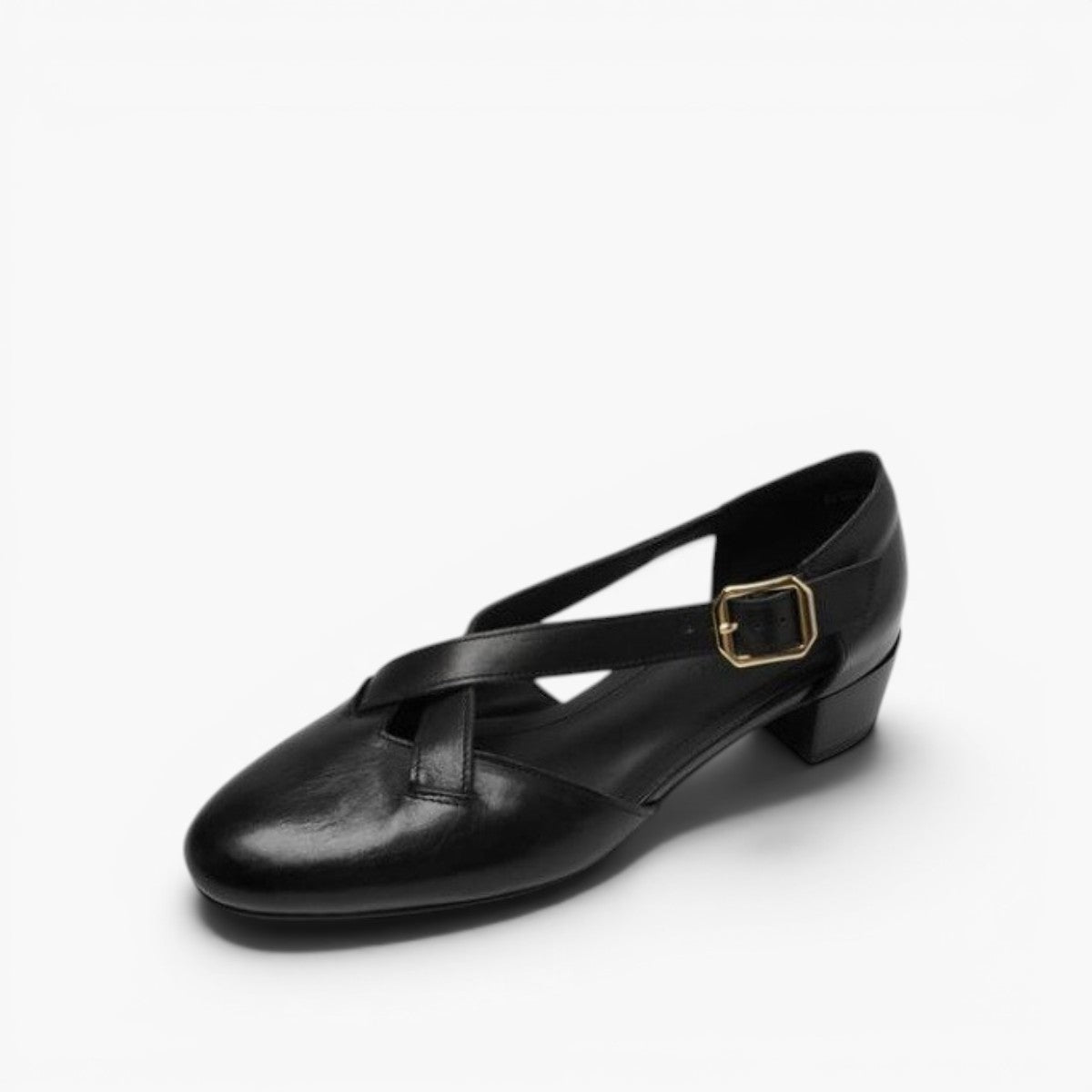 Maelis Crossstrap Leather Heels