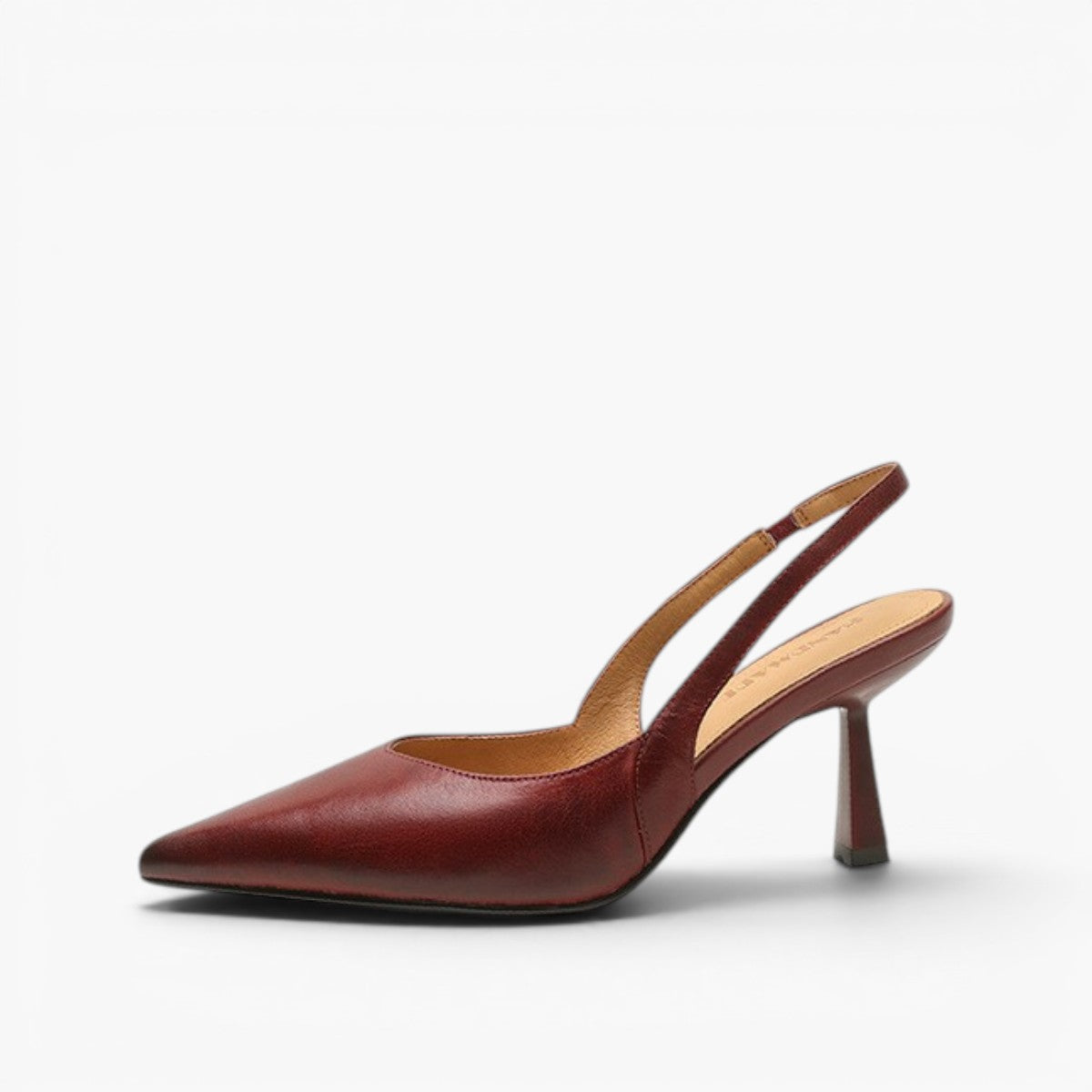 Aurel Slingback Leather Heels