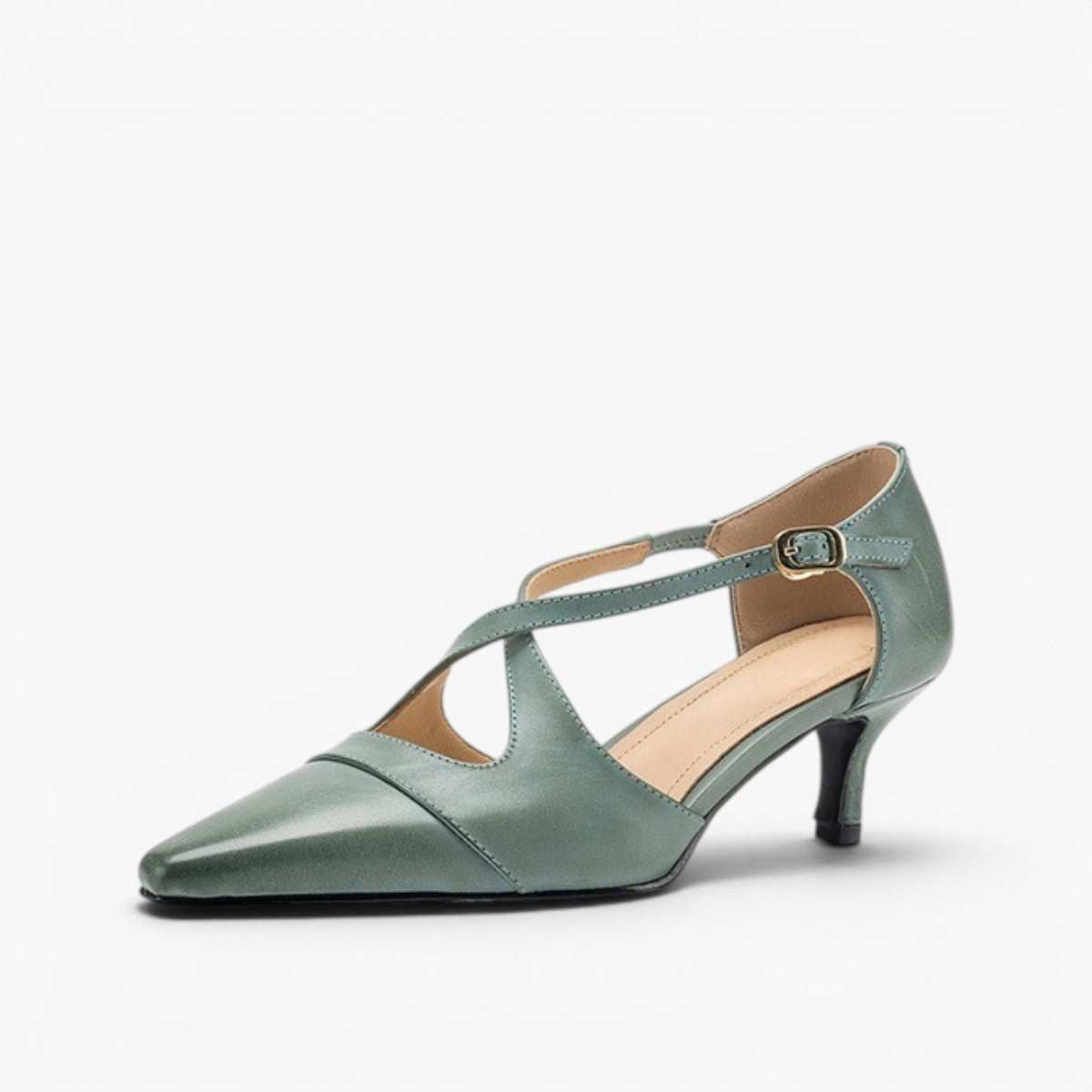 Celest Leather Mary-Jane Heels