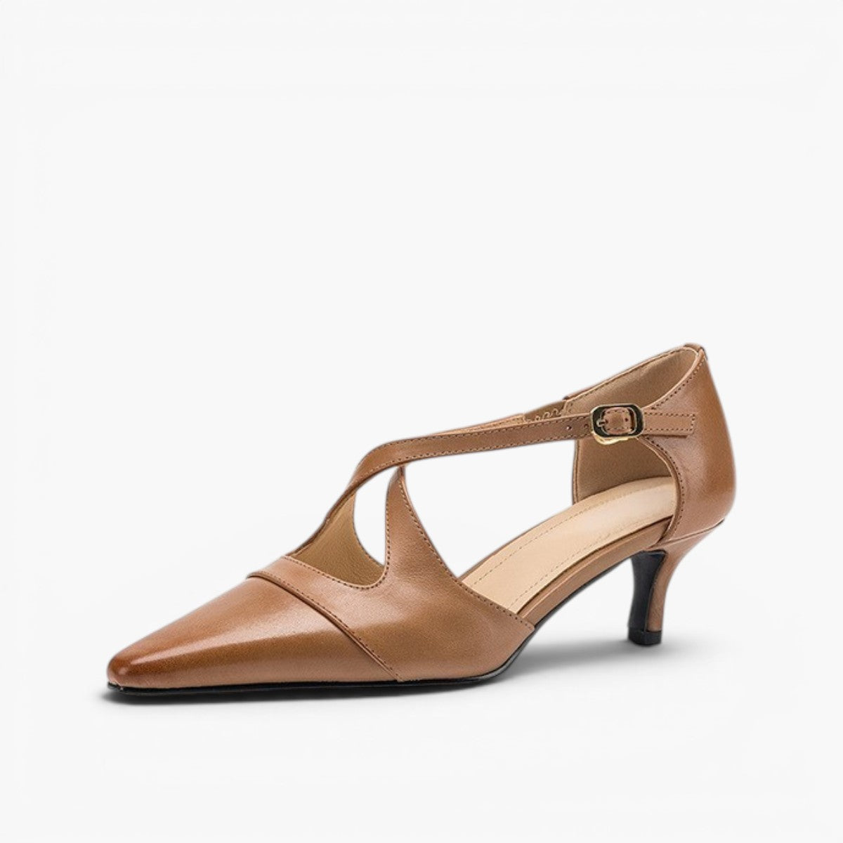 Celest Leather Mary-Jane Heels