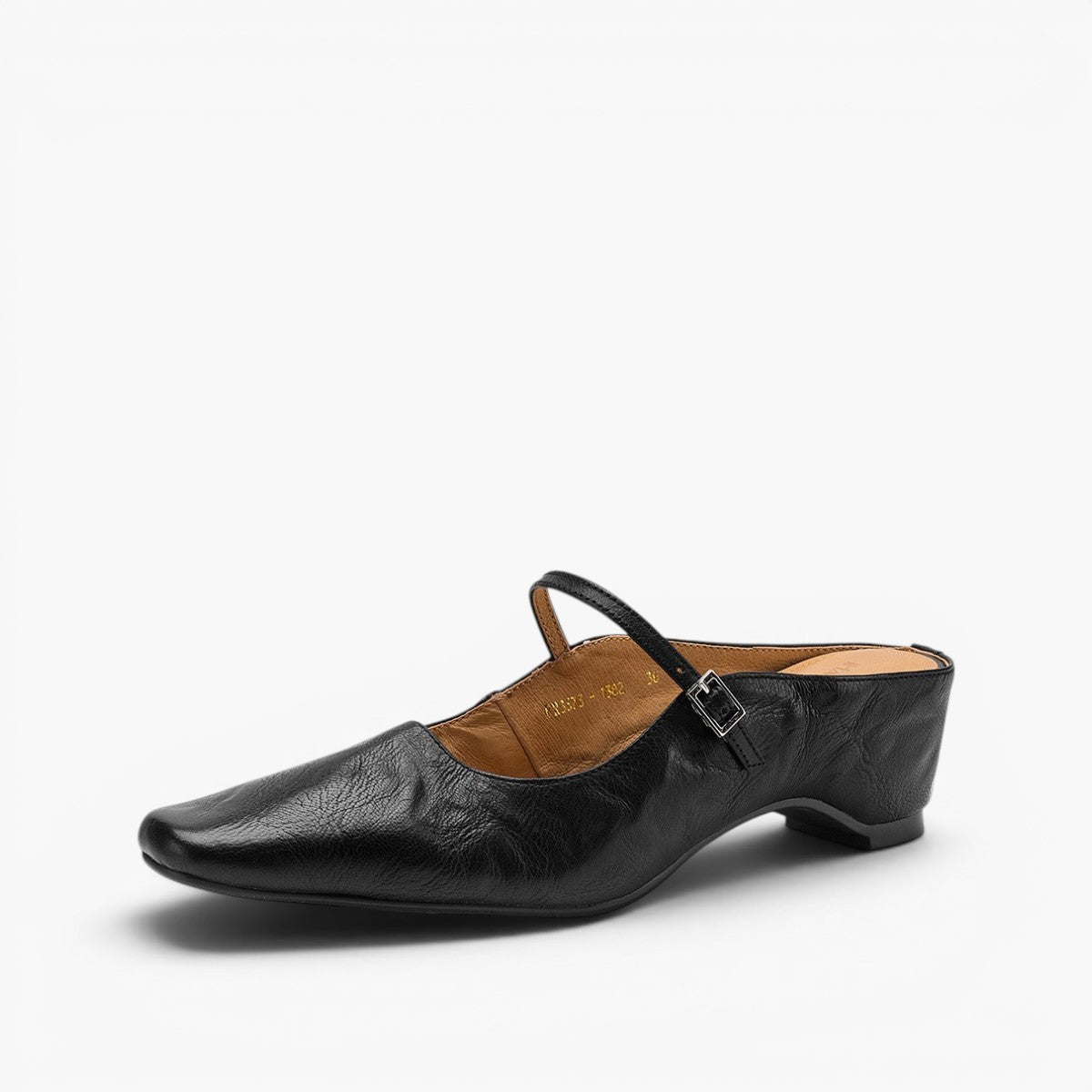 Sera Square-Toe Leather Mules