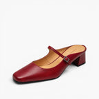 Meyra Leather Mules