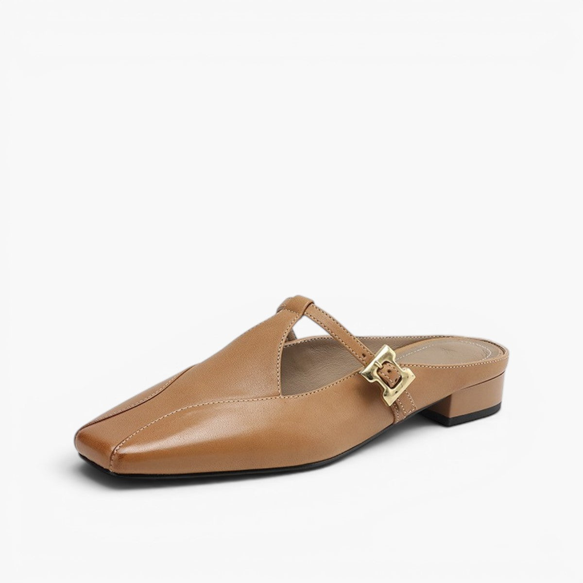 Luna Sculpt Leather Mules