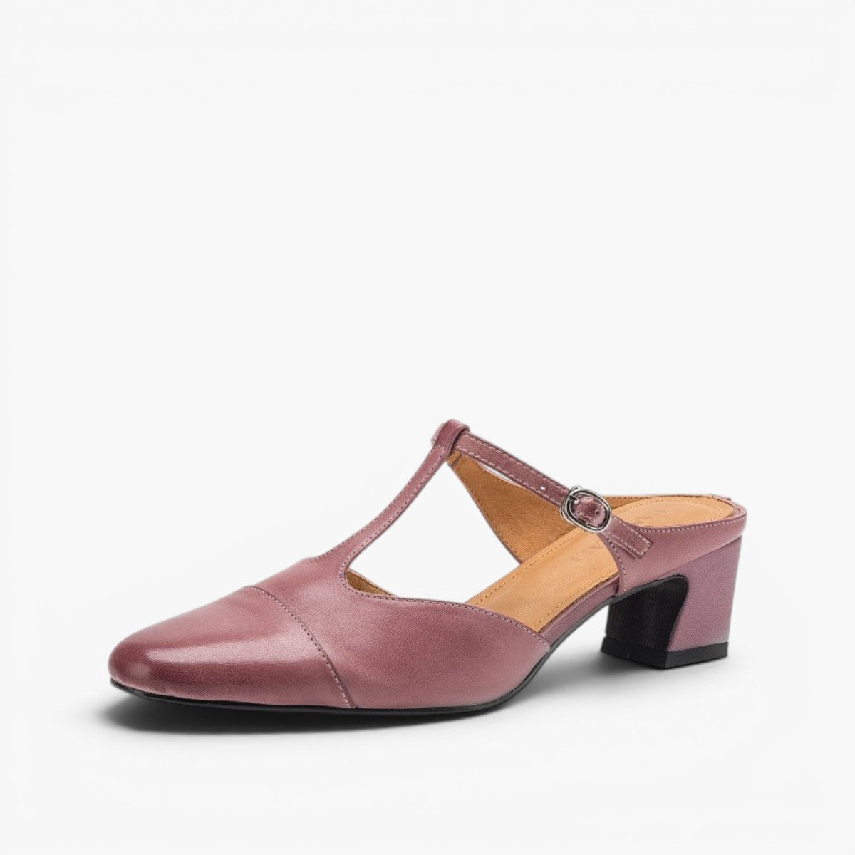 Rovell T-Bar Leather Mules
