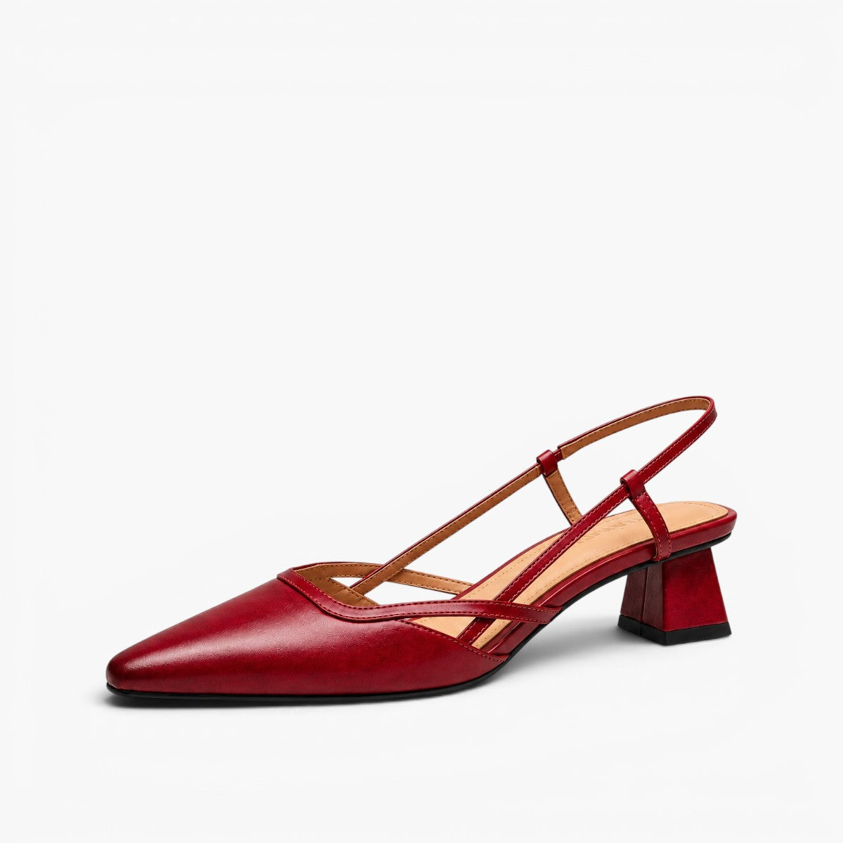 Velune Slingback Leather Heels