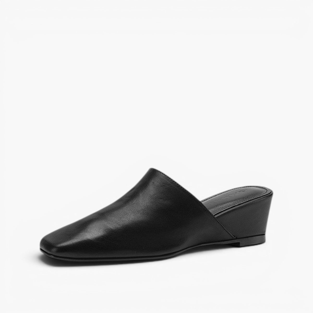 Elise Square-Toe Leather Mules