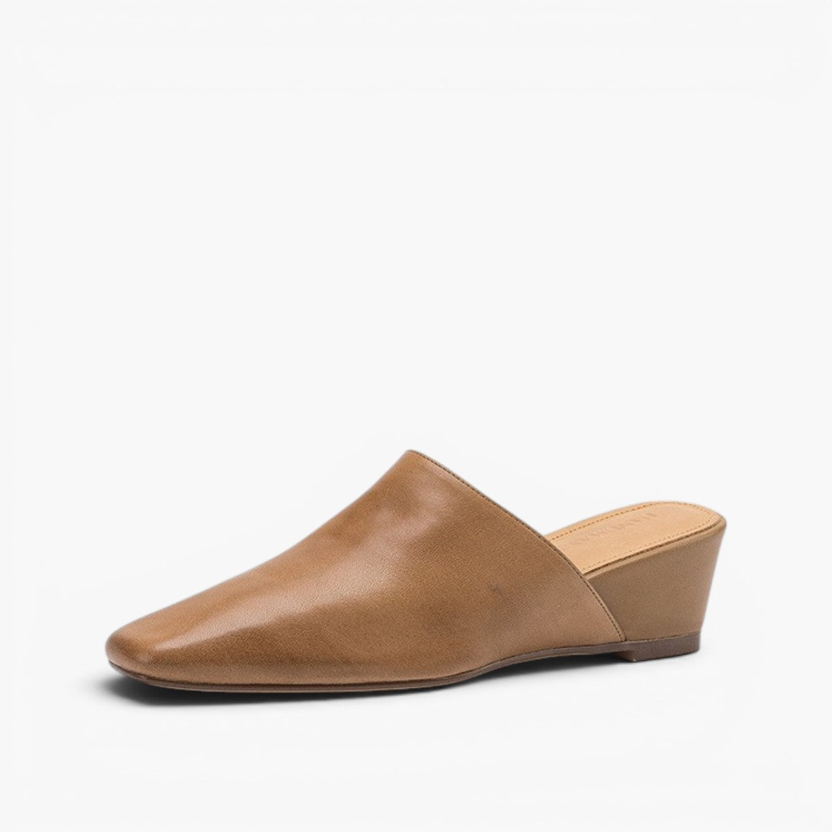 Elise Square-Toe Leather Mules