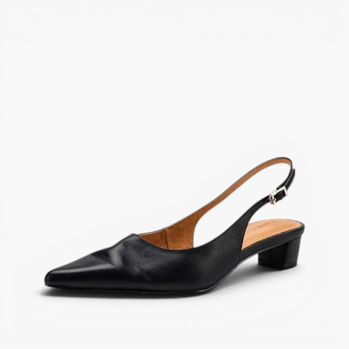 Celest Leather Slingback Heels