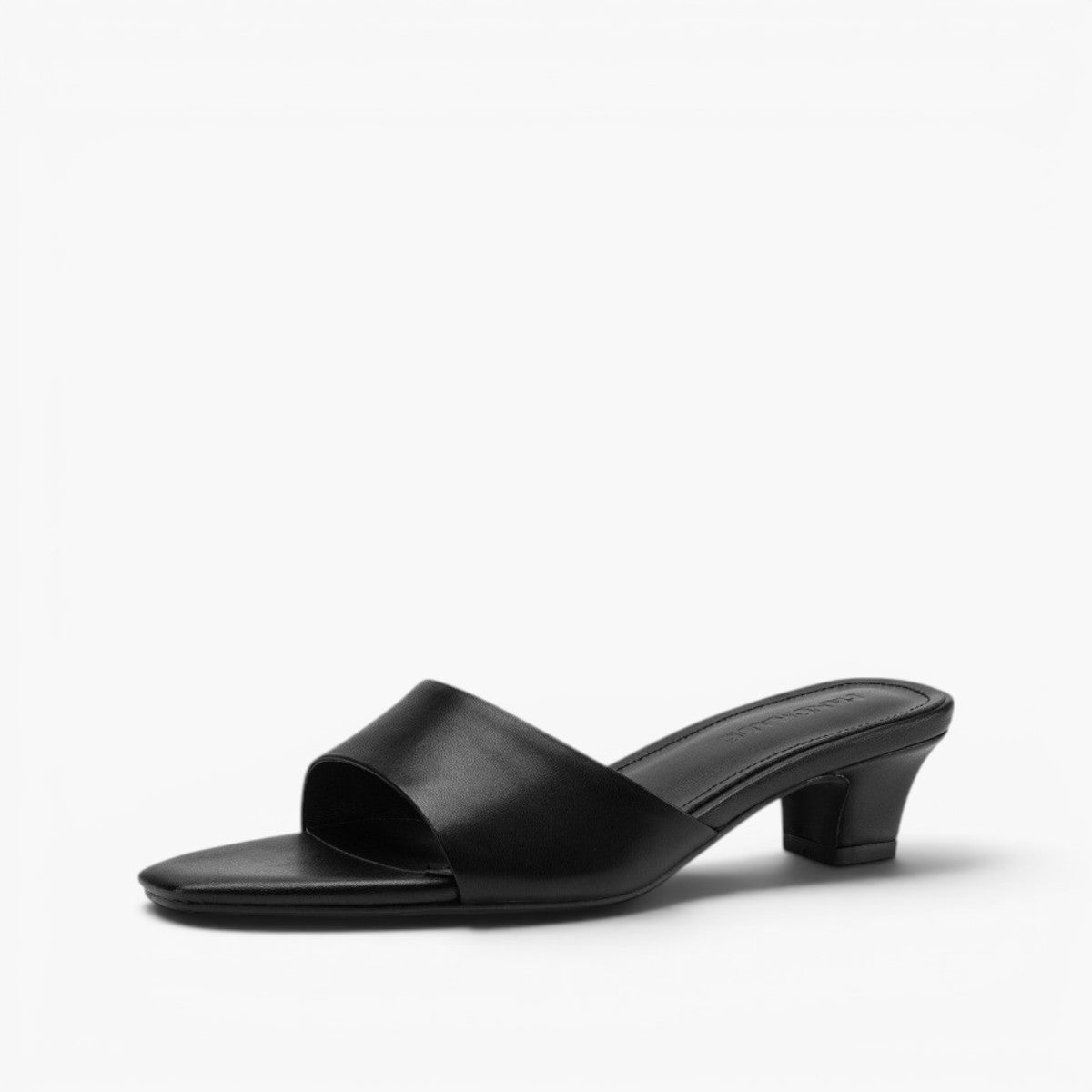 Noa Square-Toe Leather Mules