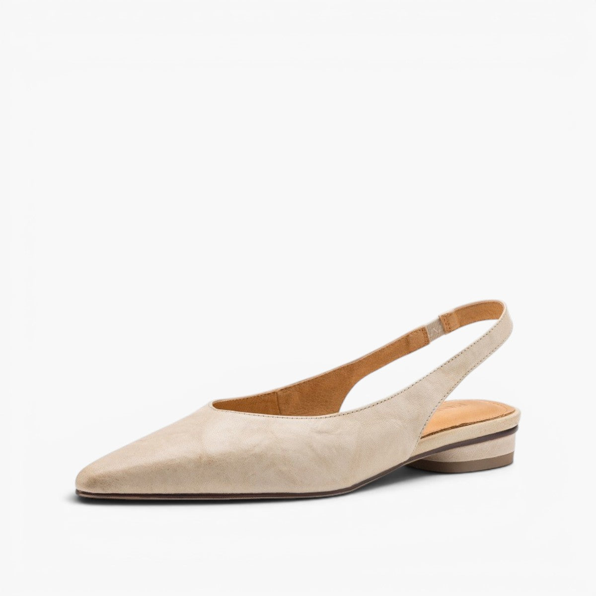 Vireya Slingback Leather Flats