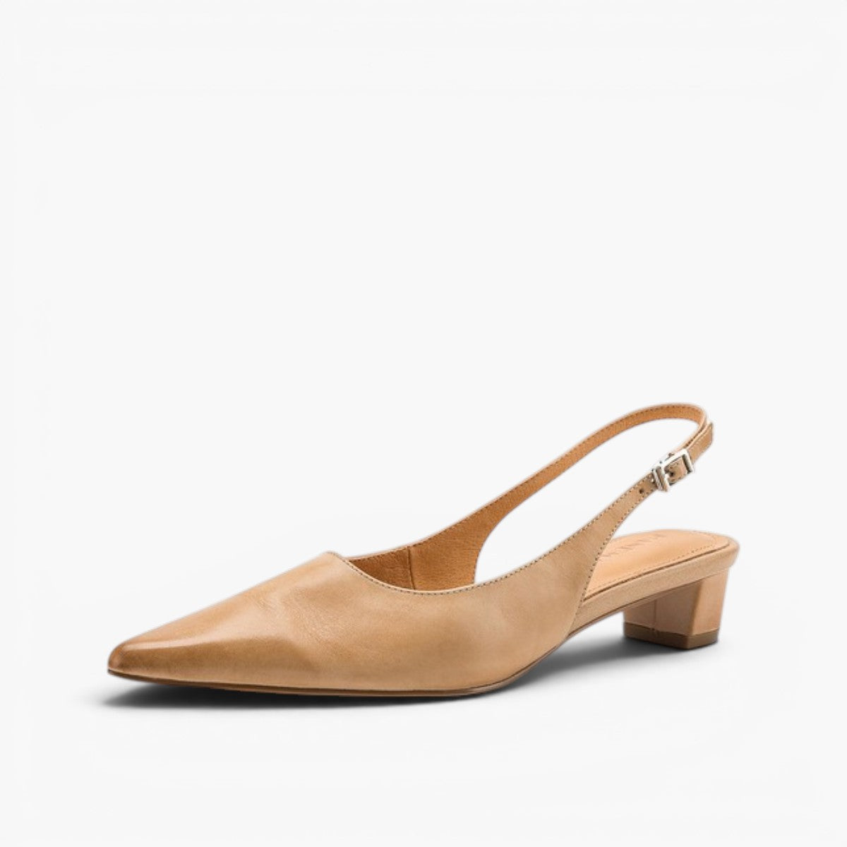 Celest Leather Slingback Heels
