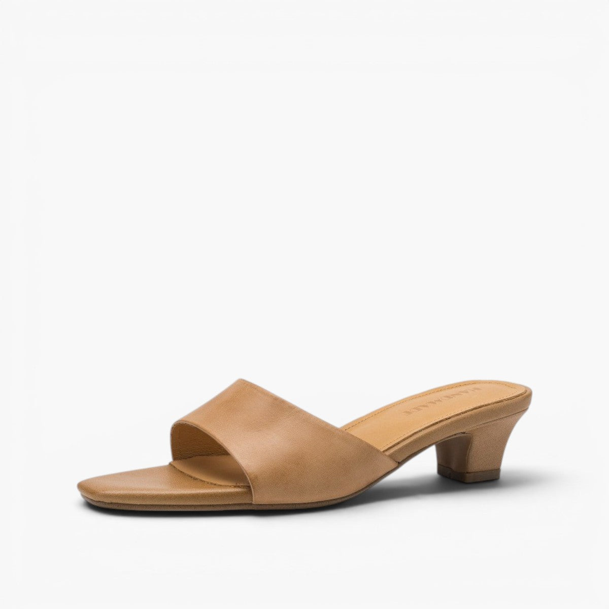 Noa Square-Toe Leather Mules