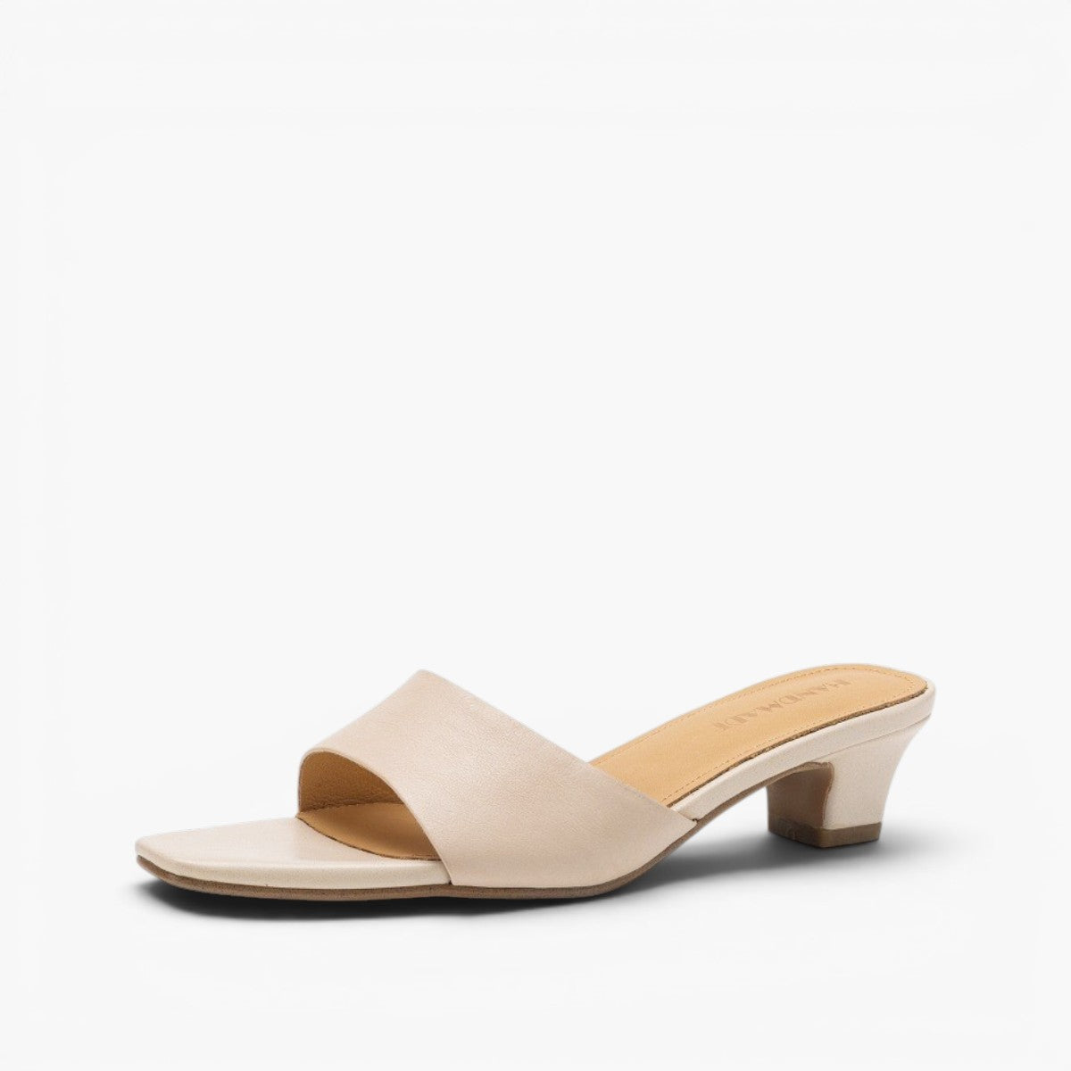 Noa Square-Toe Leather Mules