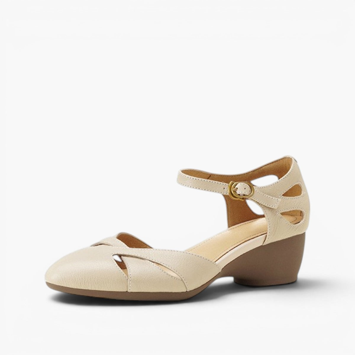 Caelin Lambskin Leather Heels