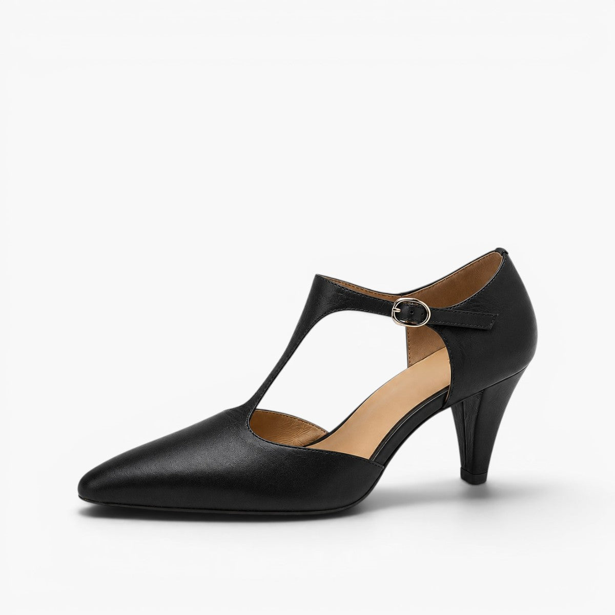 Rosie T-Bar Leather Heels