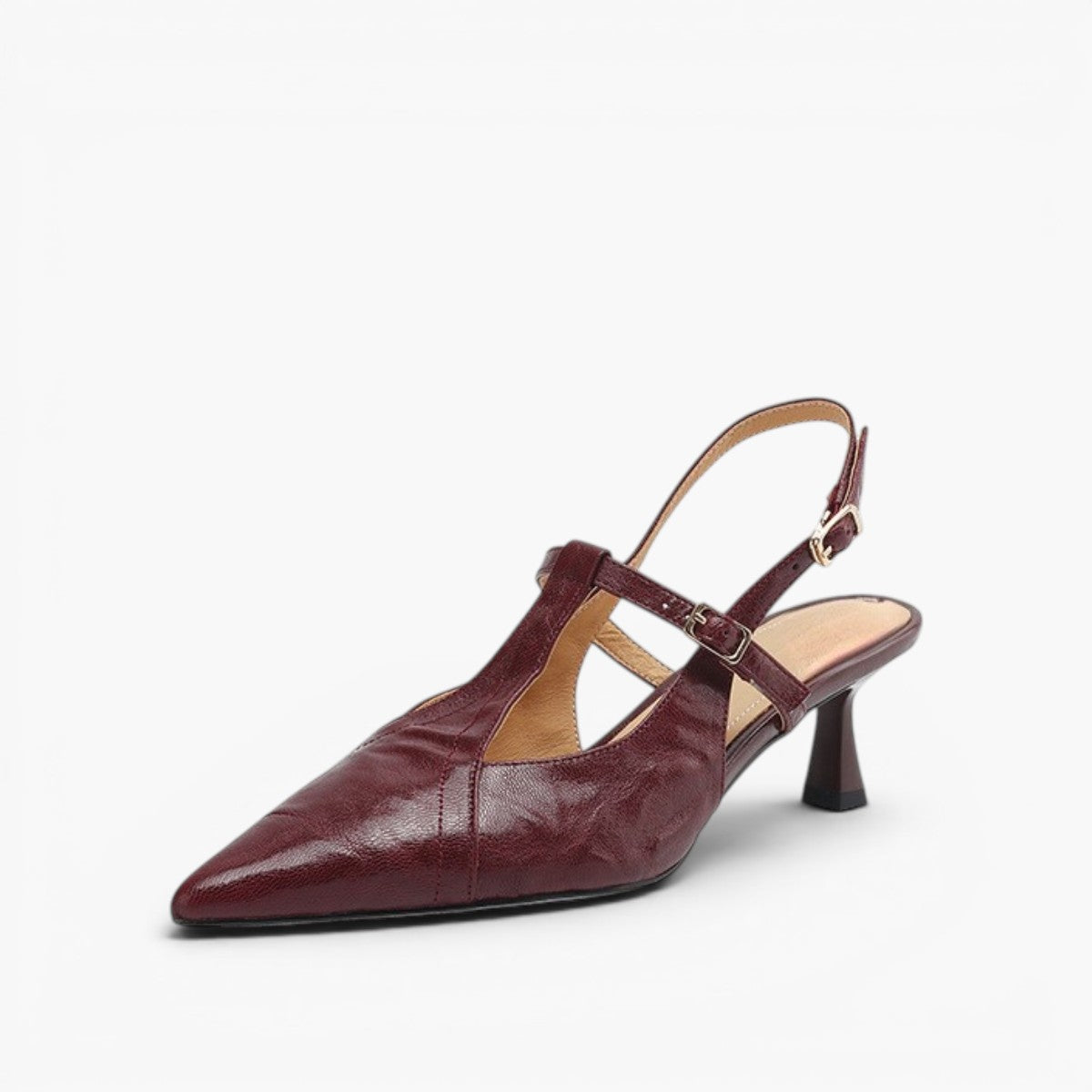 Aviel Pointed Leather Heels