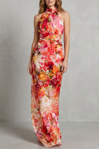 Romantic Floral Allure Maxi Dress