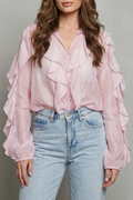 Romantic Ruffle Elegance Blouse