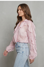 Romantic Ruffle Elegance Blouse