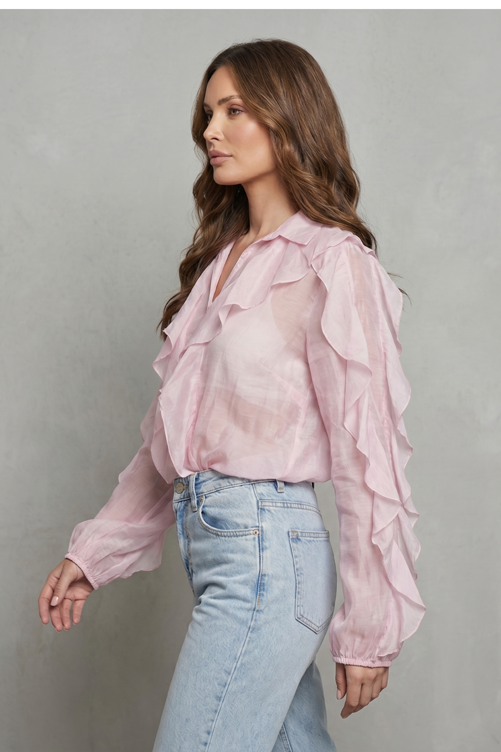 Romantic Ruffle Elegance Blouse
