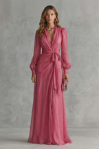 Flowing Chiffon Elegance Maxi Dress